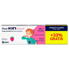Fluorkin Infantil Pasta Dentífrica Fresa 75 + 25 Ml
