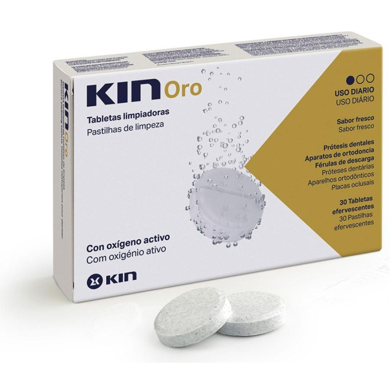 Kin Oro Tabletas Limpiadoras 30 U