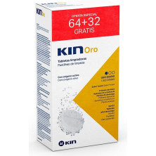 Kin Oro Tabletas Limpiadoras 64 + 32 U