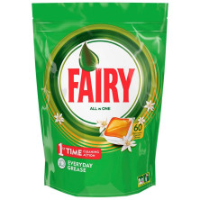 Fairy Todo En 1 Naranja Lavavajillas 60 Cápsulas