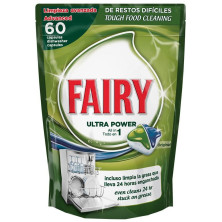 Fairy Utra Poder Todo En 1 Lavavajillas 60 Cápsulas