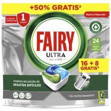Fairy Ultra Plus Original Lavavajillas 24 Cápsulas