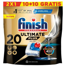 Finish Powerball Ultimate Plus Lavavajillas 20 Pastillas