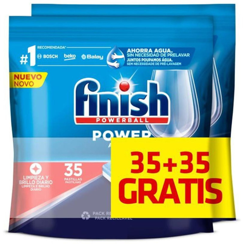 Finish Powerball All In One Lavavajillas 70 Pastillas