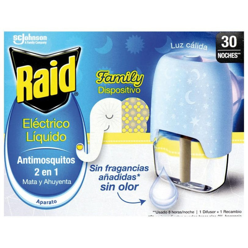 Family Antimosquitos Aparato + Recambio 30 Noches