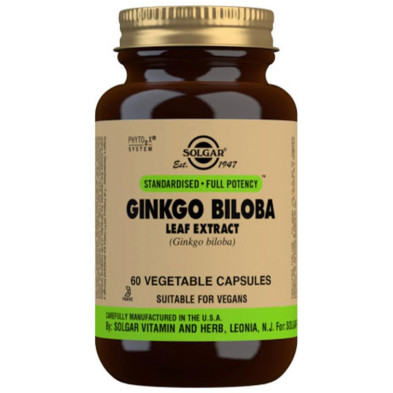 Solgar Ginkgo Biloba Extracto De Hoja 60Vcaps
