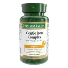 Nature'S Bounty Hierro Gentle Complex Con Vit C Y B12 100 Cáps.