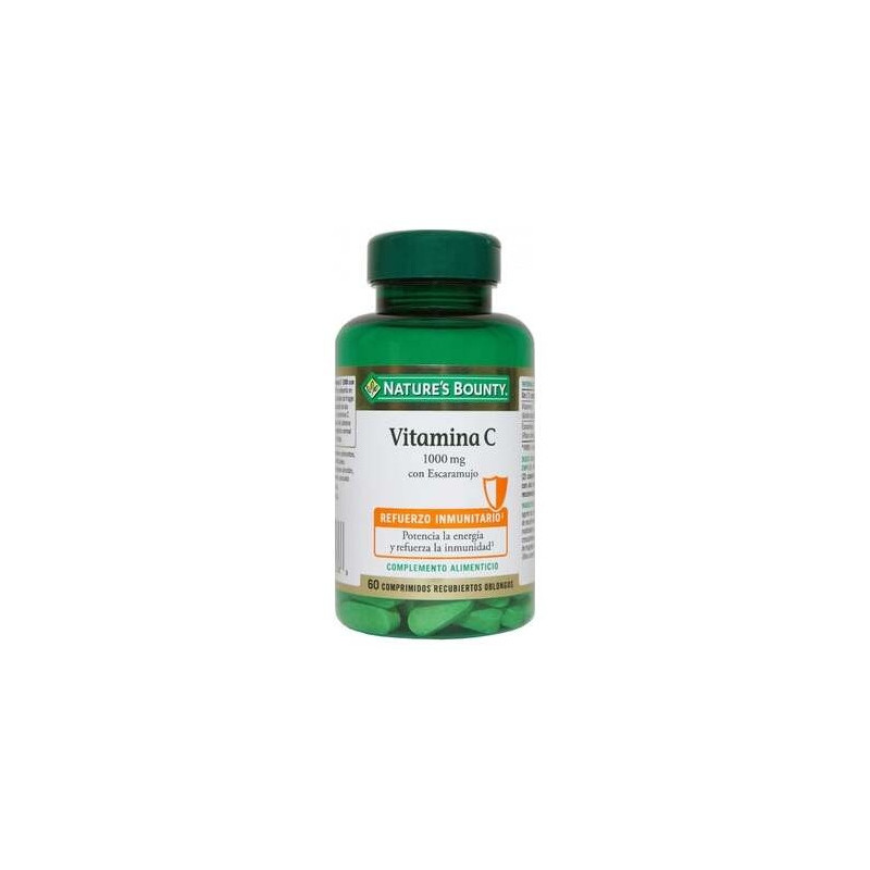 Vitamina C 1000 Mg Con Escaramujo 60 Cápsulas Recubiertas