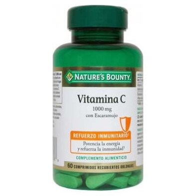 Vitamina C 1000 Mg Con Escaramujo 60 Cápsulas Recubiertas