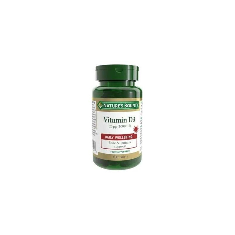 Nature'S Bounty Vitamina D3 25Mg 1000Iu 100Comp