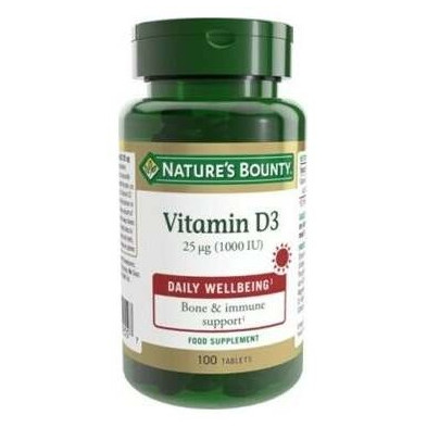 Nature'S Bounty Vitamina D3 25Mg 1000Iu 100Comp