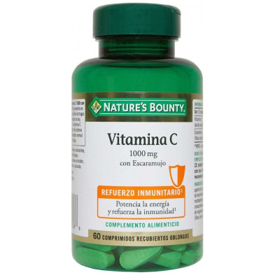 Vitamina C 1000 Mg Con Escaramujo 60 Cápsulas Recubiertas