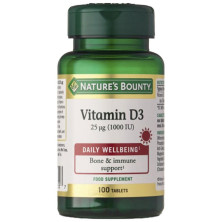 Nature'S Bounty Vitamina D3 25Mg 1000Iu 100Comp