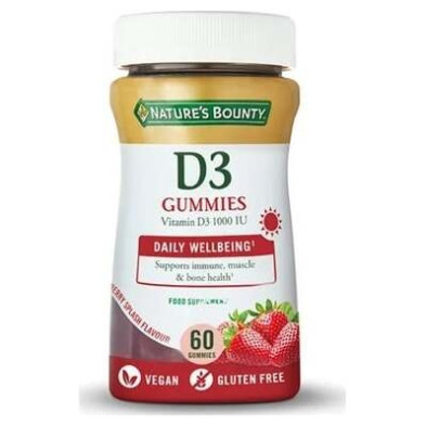 Vitamina D3 1000 Ui 60 Gummies