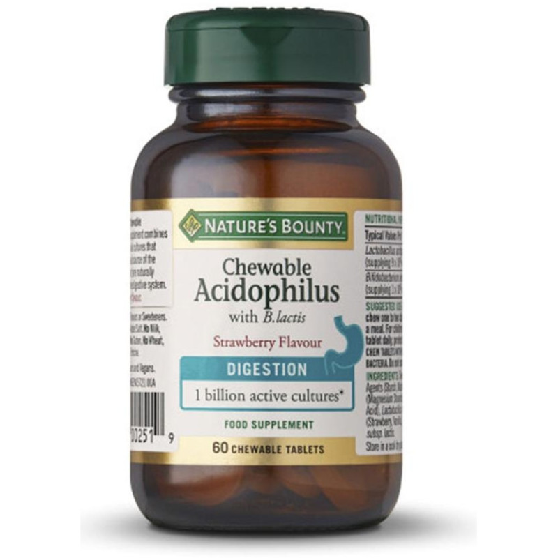 Acidophilus 60 Cápsulas Masticables Fresa
