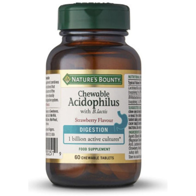 Acidophilus 60 Cápsulas Masticables Fresa