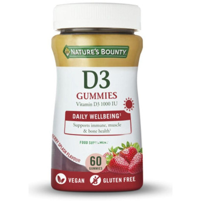 Vitamina D3 1000 Ui 60 Gummies