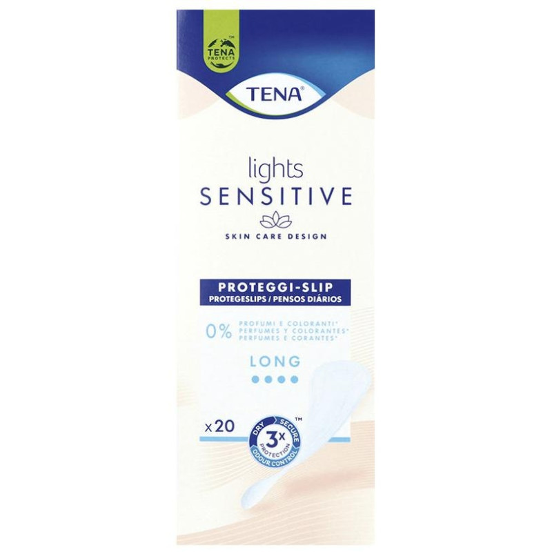 Tena Lights Protege Slips Sensitive Long 20 U