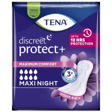 Discreet Compresa Incontinencia Maxi Noche 12 U