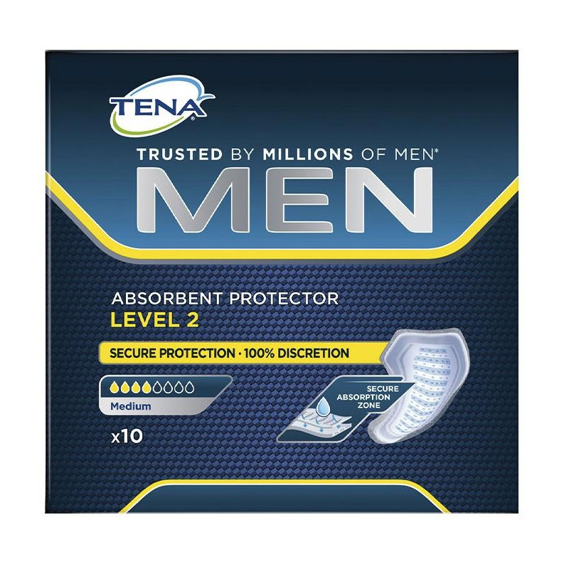 Tena Men Level 2 Protector 100% Absorbente 10 U