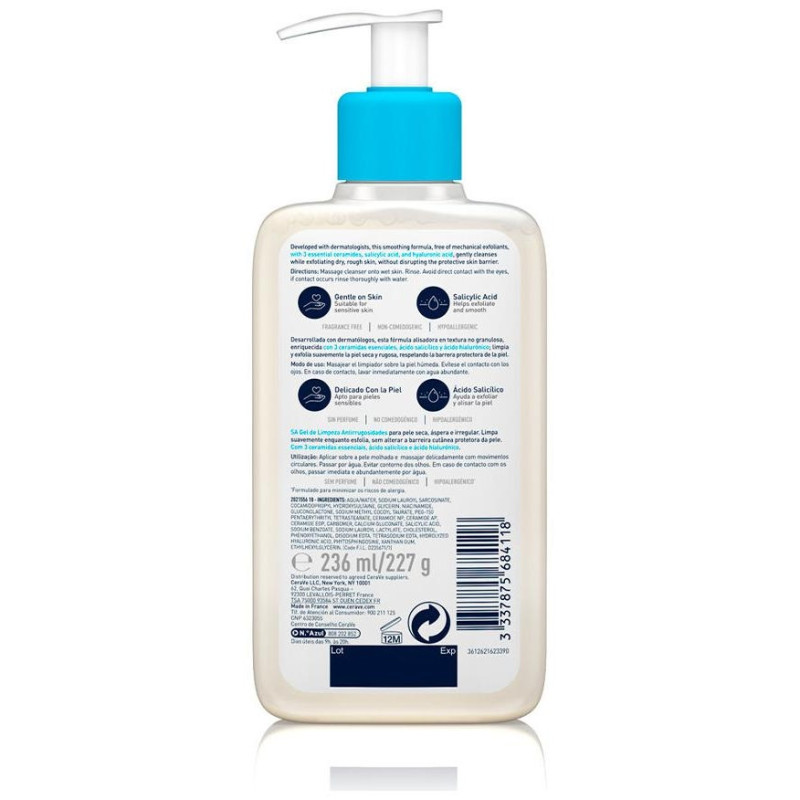 Sa Smoothing Cleanser For Dry, Rough, Bumpy Skin 236 Ml