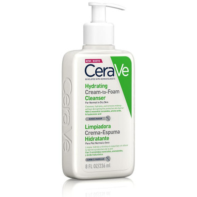 Hydrating Cream-To-Foam Cleanser For Normal To Dry Skin 236 Ml