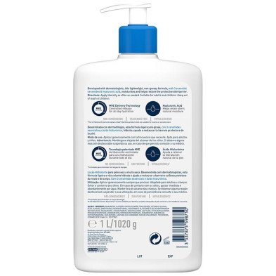 Moisturising Lotion For Dry To Very Dry Skin 1000 Ml