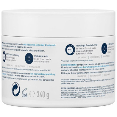 Moisturising Cream For Dry To Very Dry Skin 340 Ml