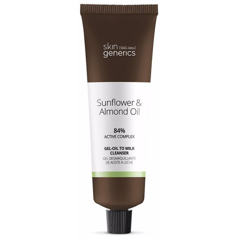 Skin Generics Sunflower 6 Almond Oil Gel-Oil To Milk Cleanser 100Ml