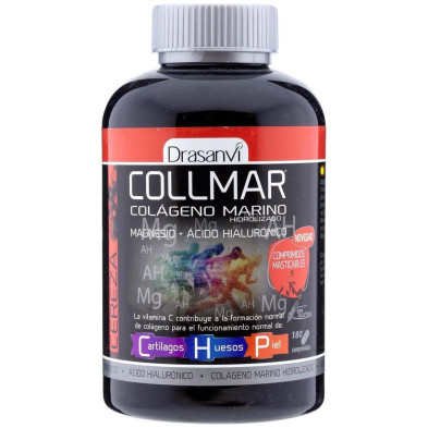 Drasanvi Collmar® Colágeno Marino + Magnesio Sabor Cereza 180Comp