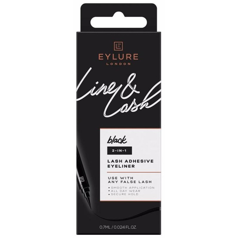 Line Y Lash 2-In-1 Lash Adhesive Eyeliner Black Noir 0,7 Ml