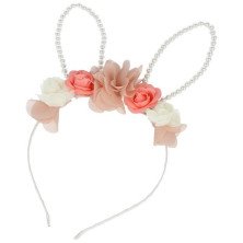 Inca Diadema Con Orejitas De Conejo Y Flores 1Ud