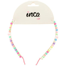 Diadema Metal Con Bolitas De Colores 13 X 15, 5 Cm 1 U