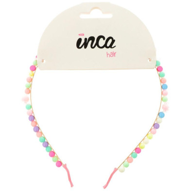 Diadema Metal Con Bolitas De Colores 13 X 15, 5 Cm 1 U