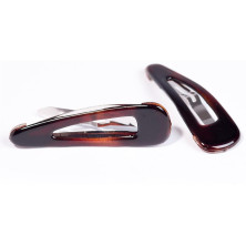 Inca Hair Clip French Shell 2Uds