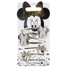 Disney Minnie Clips Golden Lasso 7.4X12.5X2Cm 4Uds