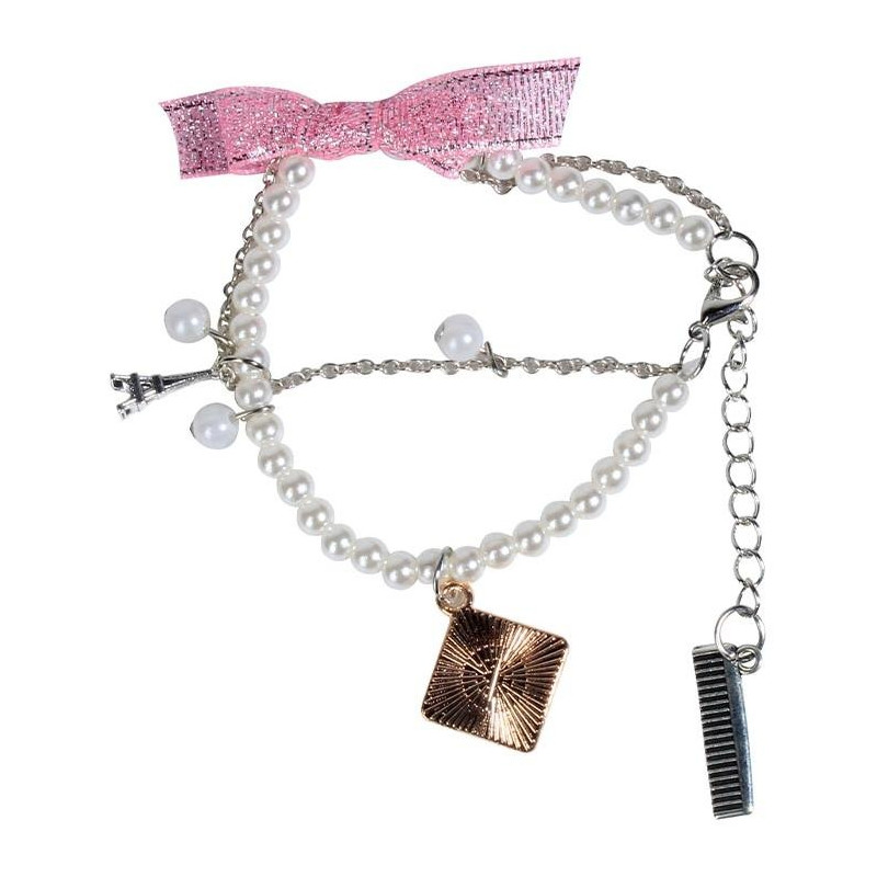 Pulsera De Perlitas Con Adornos Colgantes 1 Pz