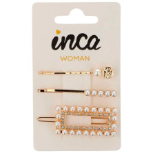 Horquillas Perlas Blancas 3 U