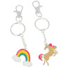 Llaveros Unicornio-Arcoiris Bff Lote 2 Pz