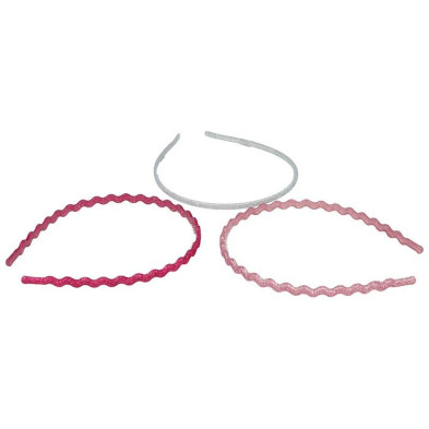 Diademas Finas Con Purpurina Lote 3 Pz