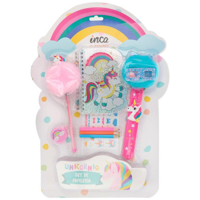 Papelería Unicornio Lote 8 Pz