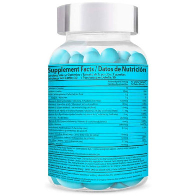 Hair Vitamins Food Supplement Vegetarian Chewable Gummies 60 U