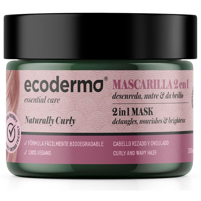 Ecoderma Naturally Curly Mascarilla 2 En 1 250Ml Ecoderma Naturally Curly Mascarilla 2 En 1 250Ml