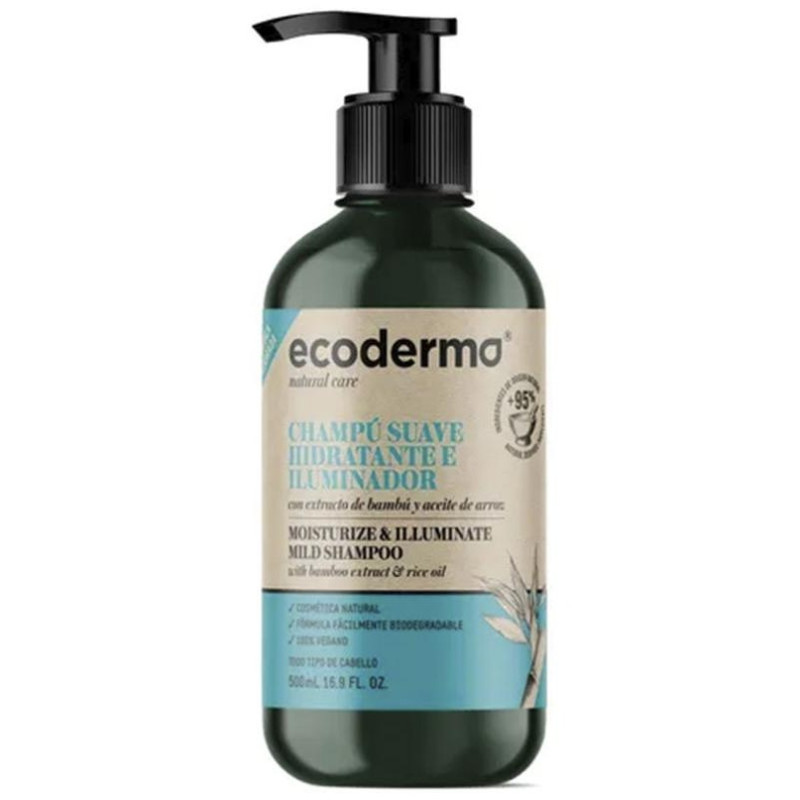 Ecoderma Champú Hidratante E Iluminador 500Ml Ecoderma Champú Hidratante E Iluminador 500Ml
