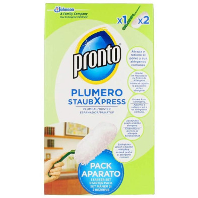 Pronto Plumero Atrapapolvo Aparato + 2 Recambios Pronto Plumero Atrapapolvo Aparato + 2 Recambios