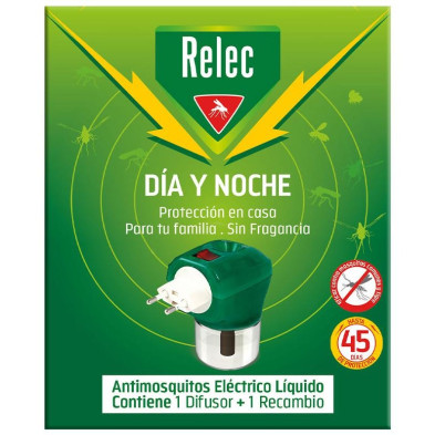 Relec Día Y Noche Antimosquitos Difusor Eléctrico + Recambio
