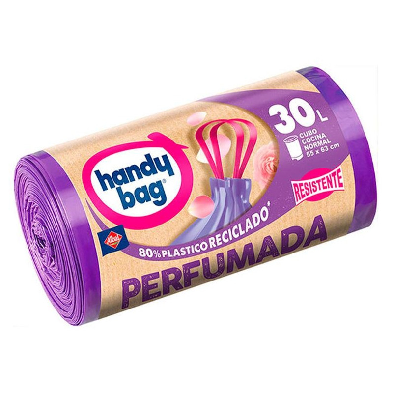 Handy Bag Perfumada Bolsa Basura Resistente 30 Litros 15 U