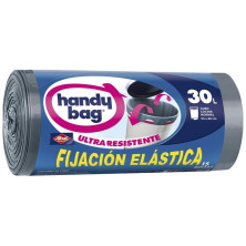 Handy Bag Fijacion Elastica Bolsa Basura 30 Litros 15 U