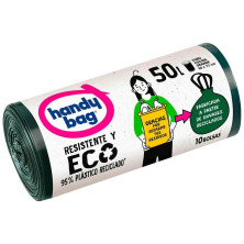 Handy Bag Reciclada Bolsa Basura Resistente 50 Litros 10 U