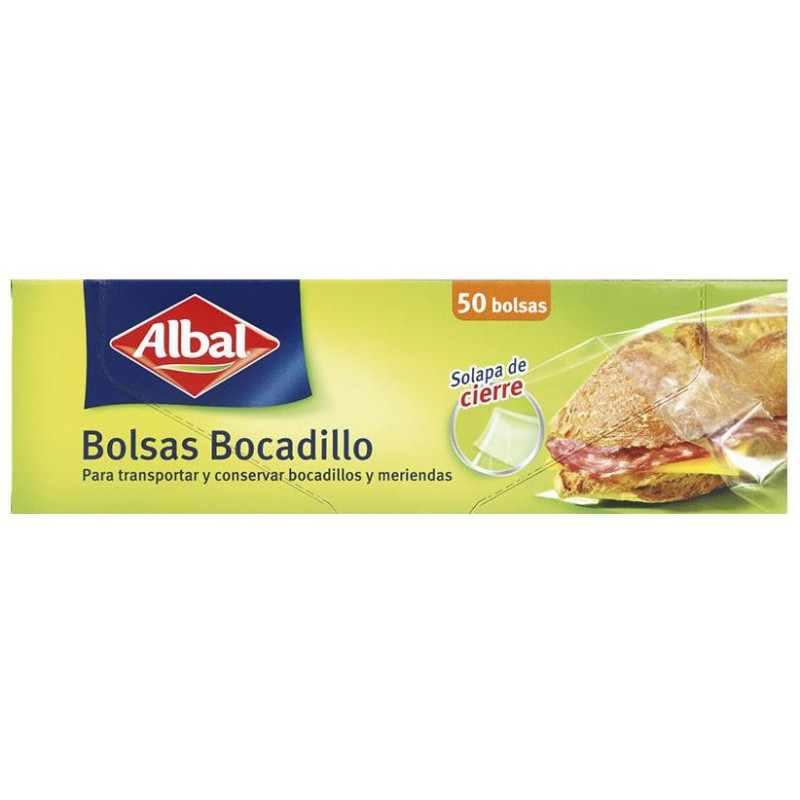 Bolsas Bocadillo Con Solapa De Cierre 50 U